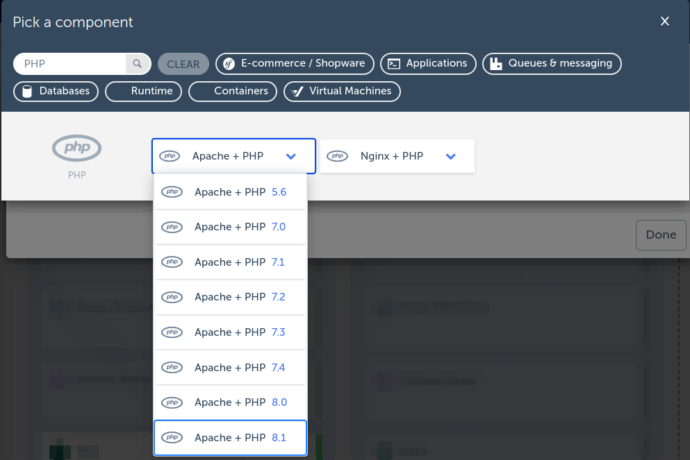 Add PHP stack item
